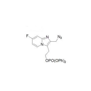 Phosphoric acid 2-(2-azidomethyl-7-fluoro-imidazo[1,2-a]pyridin-3-yl)-ethyl ester diphenyl ester